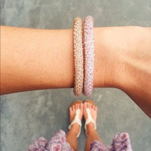 🌻 New Hand-Beaded Rose Gold Bracelet 3 Available